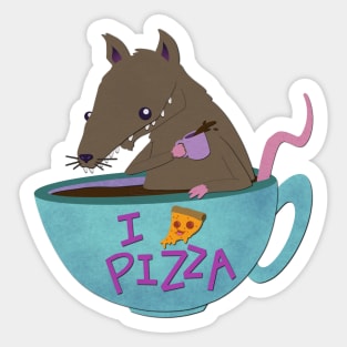 Pizza for Breakfast Sticker